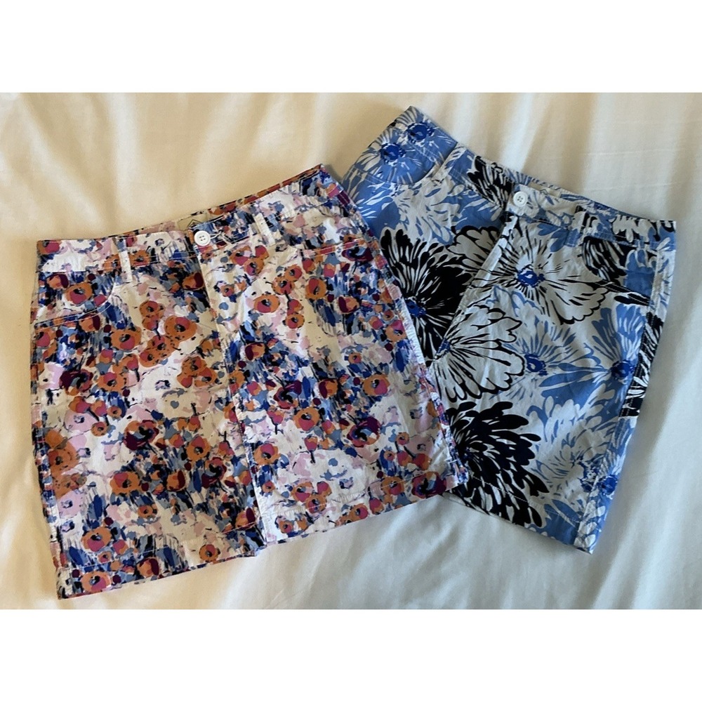 St Johns Bay Fun Floral Skort Womens Sz 6 Built-In Shorts‎ Resort Aesthetic (2)